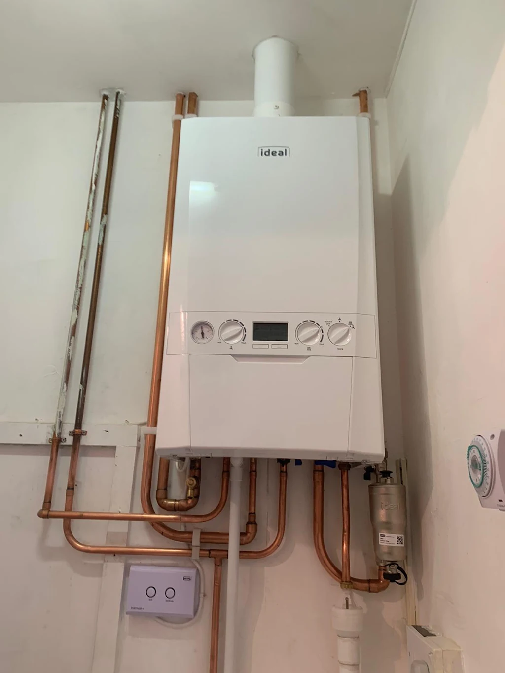 Gas boiler installation