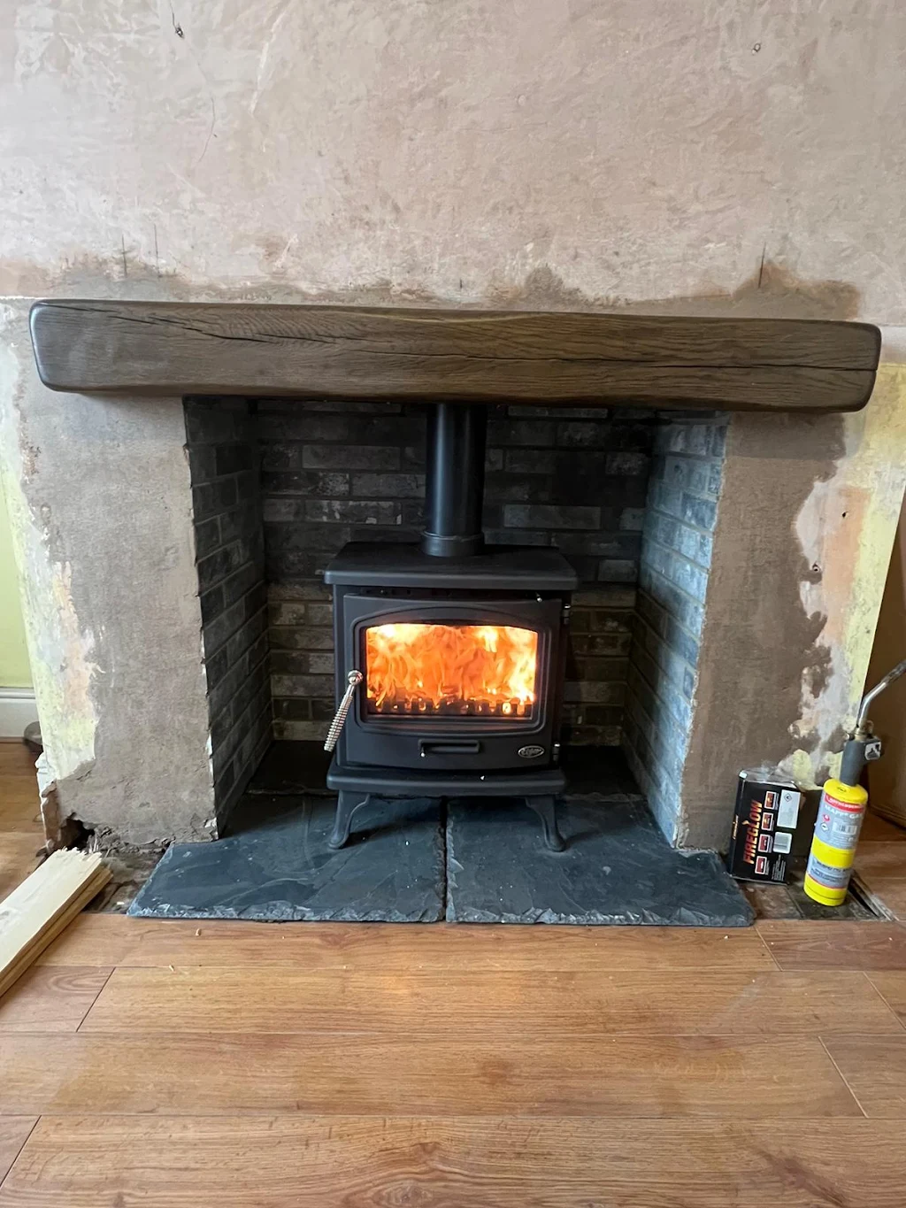 Stove and fireplace installation